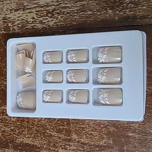 2/$16 Floral French Manicure Press On Nails
